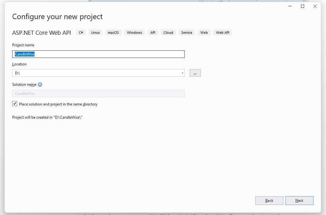 Configure New Project