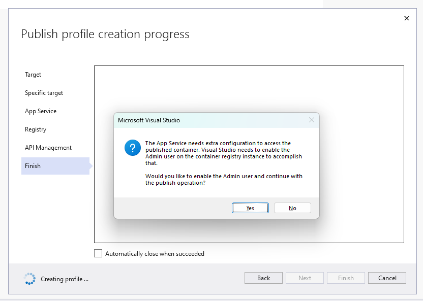 API Configuration Step 5