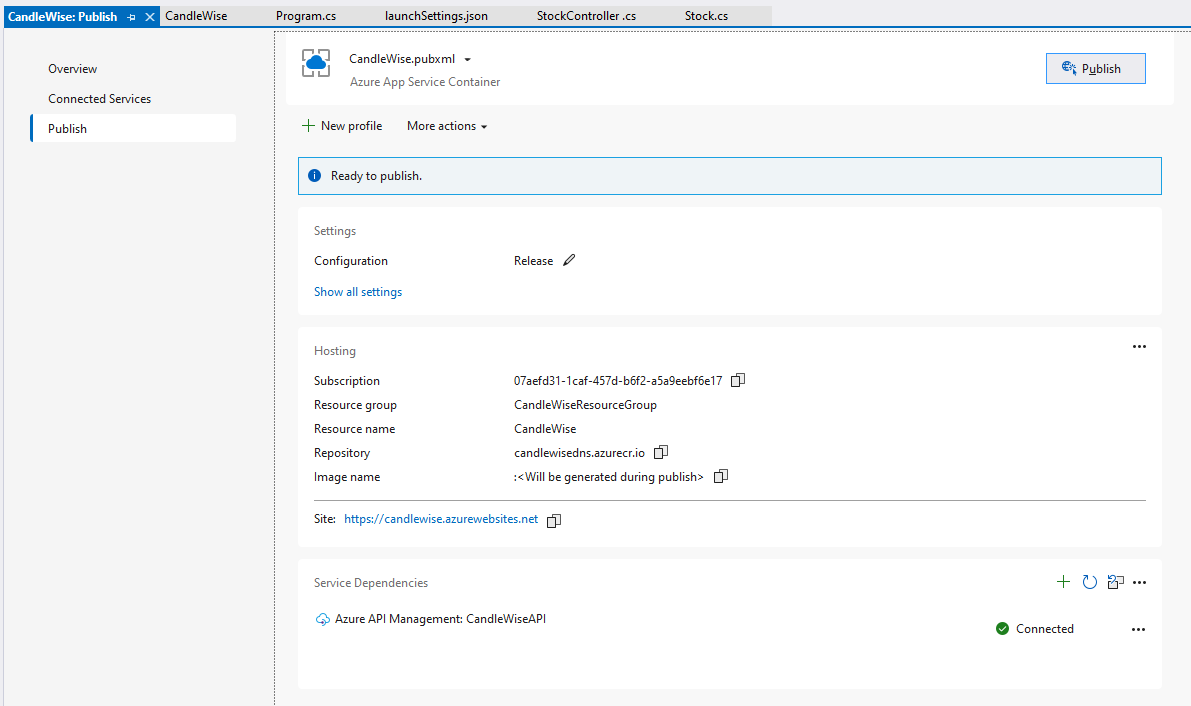 API Configuration Step 7
