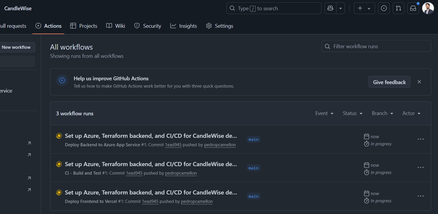 Vercel GitHub Actions Workflows